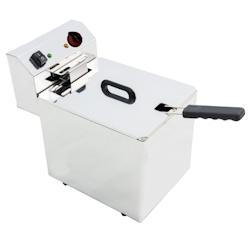 Friteuse electrique 8 litres de table - 265x495x325 mm - 3500 W 230/1V - 4408010V Eurast - inox 4408010V_0