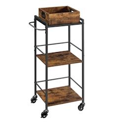 Helloshop26 - Desserte de style industriel chariot de cuisineavec plateau amovible avec pieds réglables et roulettes étagère de 12_0005298 - 300022_0