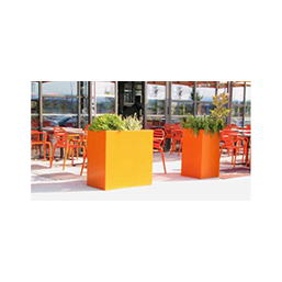 Jardinière en béton armé - finition béton couleur - HOTUS_0