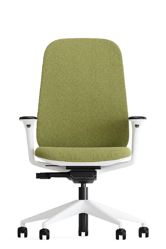 Fauteuil de bureau ergonomique Lign-a T - dossier réglable, accoudoirs 4D, piétement noir ou blanc_0