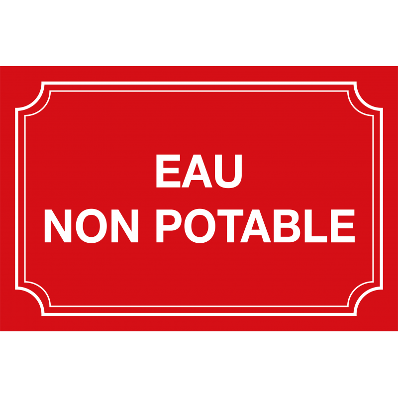 Panneau et plaques d'informations fontaine - WP Signalisation - robustes et conformes aux normes NF et CE_0