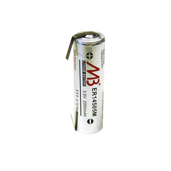 Pile lithium ER14505M AA 3.6V 1800mAh T2 - Marque Microbatt - Unité_0