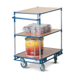 Provost Chariot multi-services 3 niveaux - 80 x 53,5 x 94cm - bleu acier 403130410_0