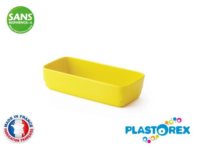 RAVIER RECTANGULAIRE MELAMINE JAUNE