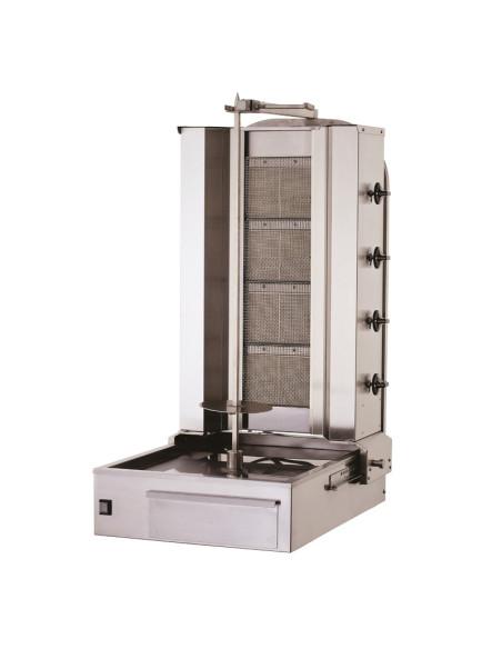 Shoarma gaz SOFRACA 4 brûleurs céramique - Inox AISI 304 - Référence : SK4G_0