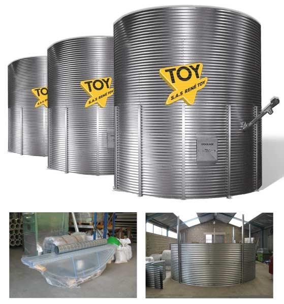 Silo de stockage d'une capacité de 23,9 à 133,9 m3 - hauteur de 0,90 à 6,78m_0