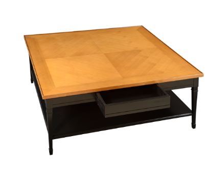 Table basse de salon carrée collection directoire_0