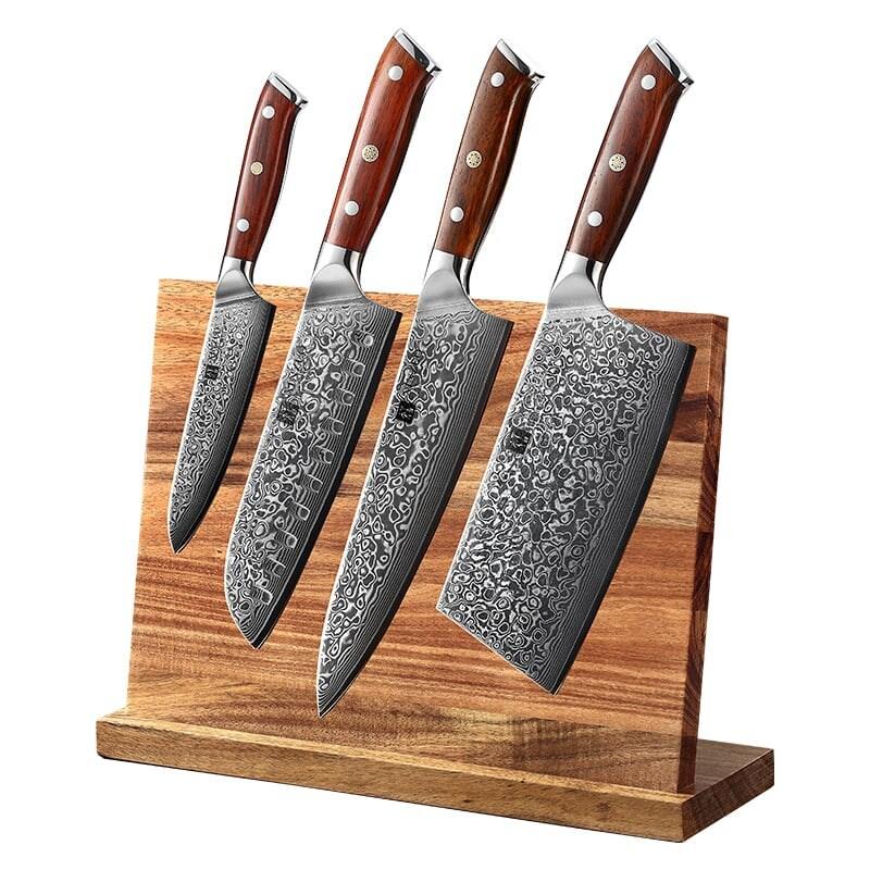 XinZuo - Set de couteaux Damas 5 pièces - Série B13R Yu - multicolore multi-matériau B13R-H5_0