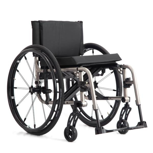 2gx - fauteuil roulant manuels fonctionnel et robuste en titane - l58.4 x p30.5 x h53.5 cm_0