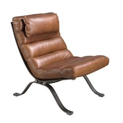 AC ANGEL CERDA Angel Cerdá Fauteuil en cuir brun foncé 5161C 66 x 96 x 90 - marron fourrure 8435631035107_0