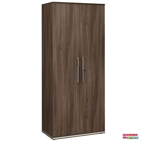 ARMOIRE HAUTE DE BUREAU 2 PORTES VERMONT H.188 CM