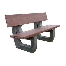 Banc public classique recyclé - 180 cm - garantie 10 ans_0