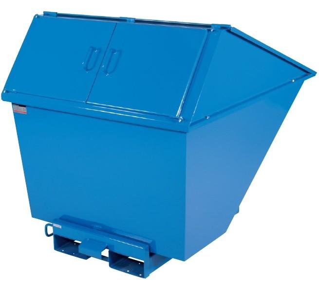 Benne auto-basculante à couvercle haut - Tri des déchets - Volume 200 à 2700 litres_0