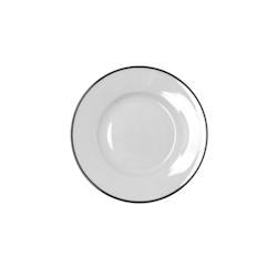 Bidasoa Glacial Filo - Assiette à pain en porcelaine 16,5 cm - Blanc - Extra résistante et finition professionnelle_0