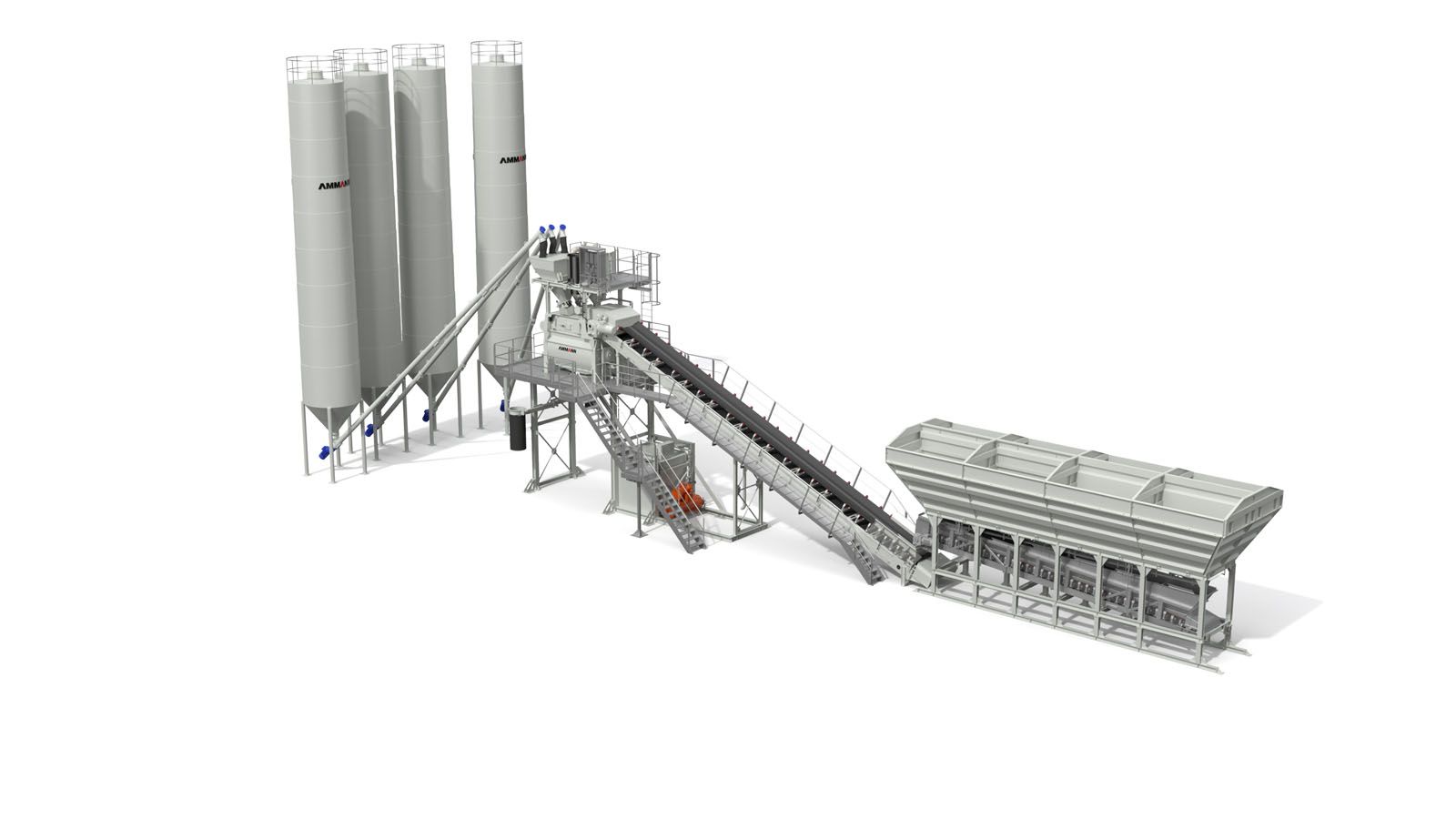 Centrale à béton linéaire CBT 105-150 TB Elba - Ammann France - Débit de 91 à 128 m3/h_0