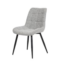 Chaises Cristo grises claires x4 -  Autre Velours Amadeus 60x51.5 cm - gris textile 3520071978772_0