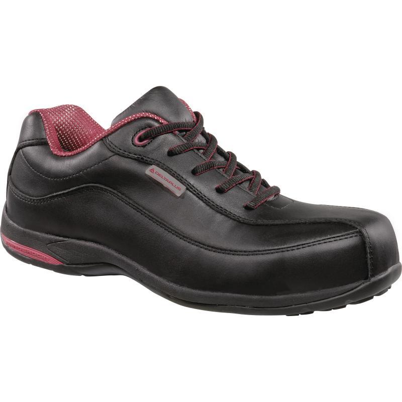 Chaussure basse cuir pleine fleur pour femme - modèle Cannes S3 - confort et adhérence_0