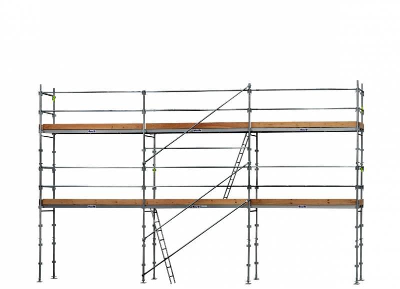 ECHAFAUDAGE FACADIER DUARIB F3000 GARDE-CORPS EN LISSES . PLANCHER ALU/BOIS_0