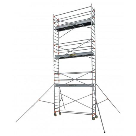 Échafaudage roulant en aluminium - STXL 300 8 - Plancher à 7m90 - Longueur 3m00_0