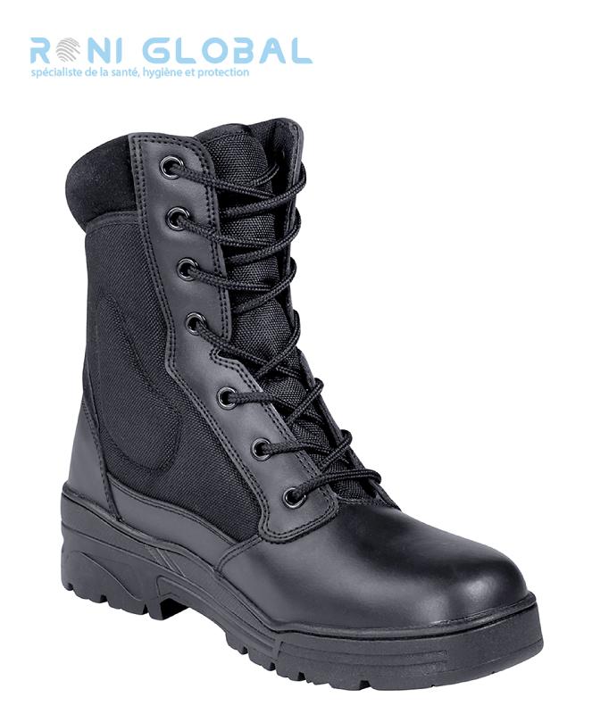 Rangers de sécurité noir antidérapant en cuir - Megatech Start Cityguard - Ref: city-1757_0