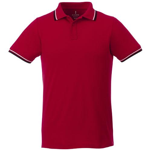 Polo tipping manches courtes homme Fairfield 38102255 - col et poignets en tricot plat avec détails contrastés_0