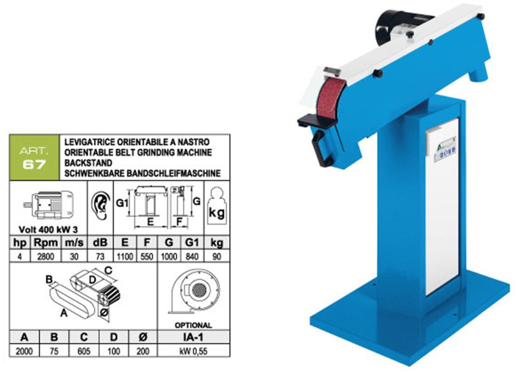 Ponceuse à bande  ACETI - ART 67_0