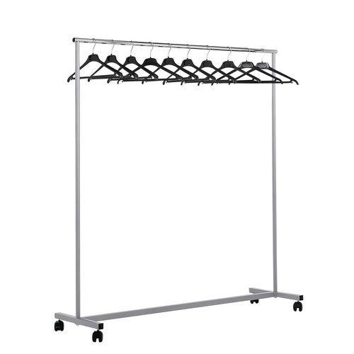 PORTANT MOBILE ECO GRIS ALU/CHROME H 162 CM