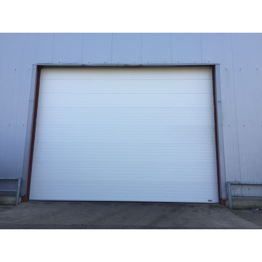 Porte sectionnelle isolée blanche L3MxH3M - Sécurisation et isolation pour bâtiments industriels - Référence 1000000000545_0