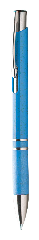 Stylo à bille en paille de blé - plastique et métal - encre bleue_0