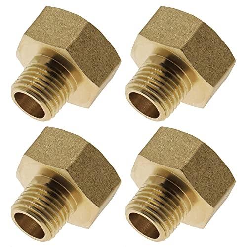 4PCS RACCORD DE TUYAU EN LAITON 1/2'' FEMELLE À 1/4'' MÂLE ADAPTATEUR_0