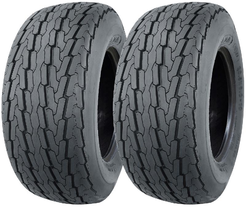 20.5x8.00-10 pneus remorque, 4ply high speed, route légale, buggy, tondeuse - jeu de 2_0