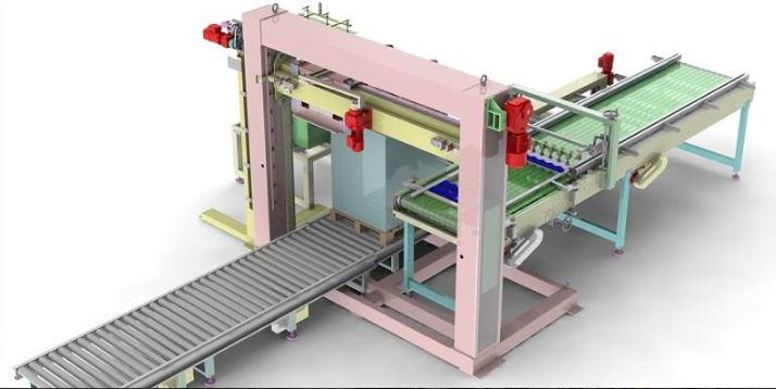 Dépalettiseur automatique Hercules AD EC/FC 30 - tête mobile magnétique ou à vide - Clevertech France_0