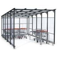 Alpha - Abri pour chariot Wanzl - Trois largeurs pour 3, 4 ou 6 rangées avec parois en styrène-acrylonitrile ou verre trempé_0