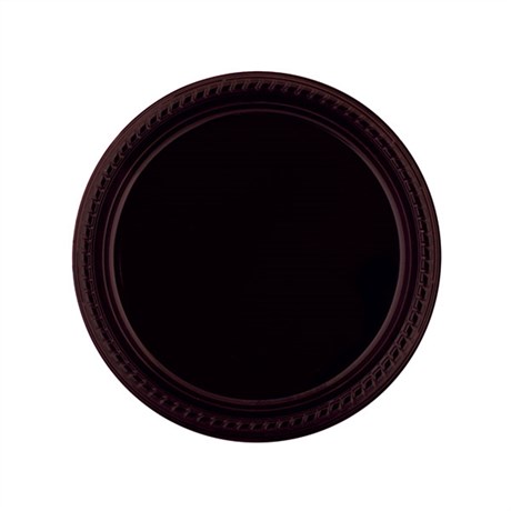 ASSIETTE DE COULEUR D.26 CM PS NOIR (VENDU PAR 500)