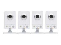 AXIS M1054 Surveillance Kit - Caméra réseau couleur avec iris fixe, audio, PoE, pack de 4_0