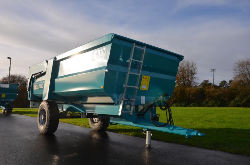Benne agricole ROLLFARM 5023 - remorque simple essieu robuste et compacte en acier HLE_0