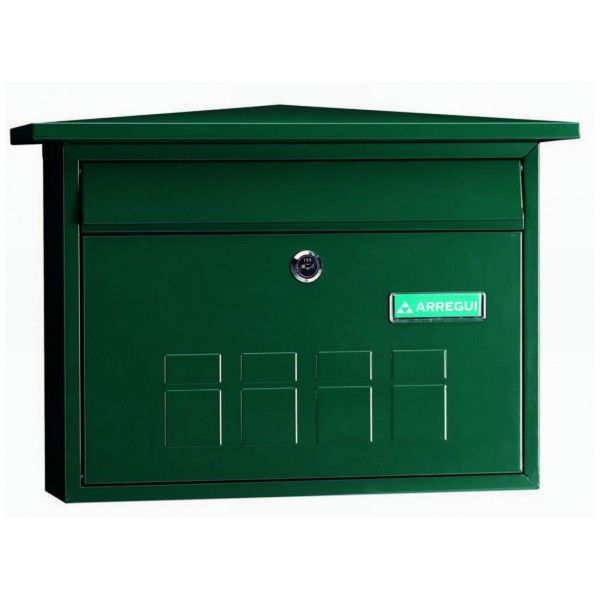 Boîtes aux lettres individuelles déco - Arregui - taille M DIN A4 - normes EN-13724 - couleurs blanc, vert, noir_0