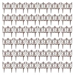 Bordure de jardin en fonte Valentine Lot de 36 Esschert Design - marron 3700866371739_0
