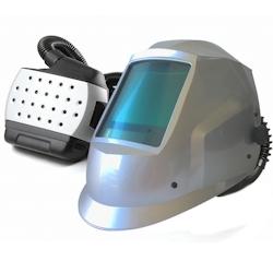 Cagoule de soudure VENTILEE Professionnelle HELMET 6000 E-AIR FRESH Teinte 4/8-8/9-13 Contrôle Digital AWELCO - gris 8004386904039_0