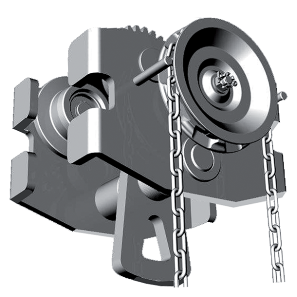 Chariot porte-palan 18/16 H VA - inox - protection contre la corrosion et pour salle blanche_0