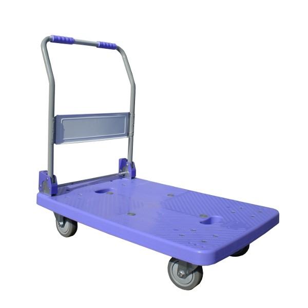Chariot pliant à dossier rabattable - Charge 300 kg - Poignée pliante en polypropylène - Rolléco_0