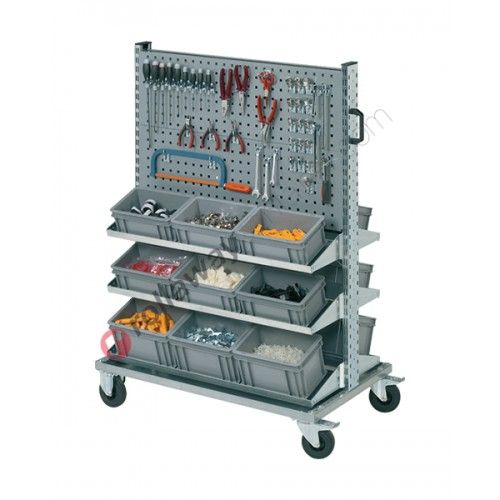 Chariot porte bac - rollaway container - pour bacs en plastique - dimensions 1023x613 h 1430 - modèles Smart 101, 102, 103_0