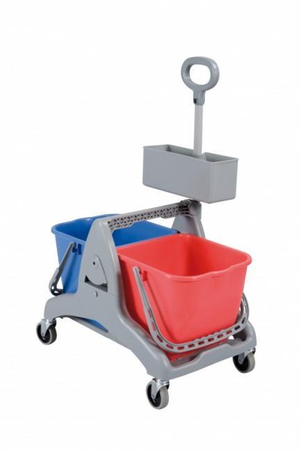 Chariot de lavage compact Avanteam Tristar 30 Pack - 2 seaux de 15L et rangement produit_0