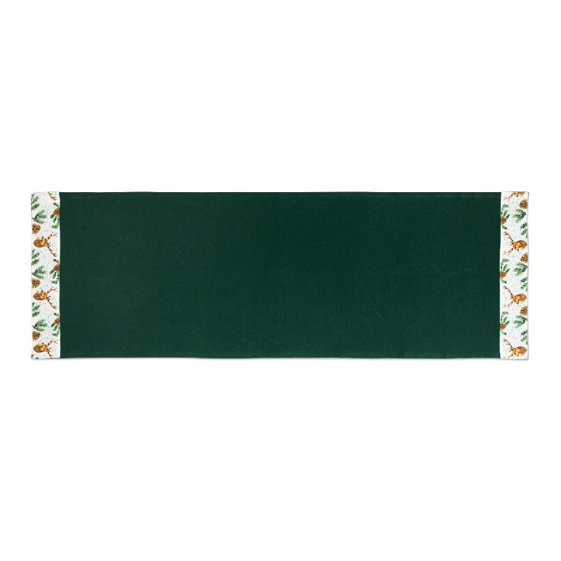 Chemin de table Excelsa – Nordic Deer, Coton et polyester 40x135 cm multicolore - multicolore textile 69248_0