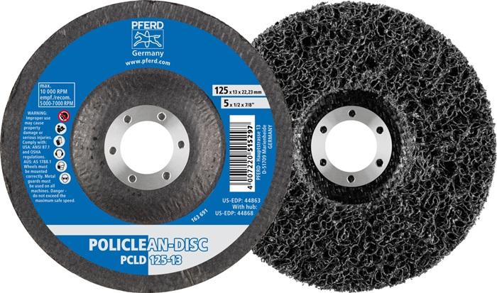 Disque de nettoyage grossier POLICLEAN D.125x13 mm - Perçage 22,23 mm - PFERD_0