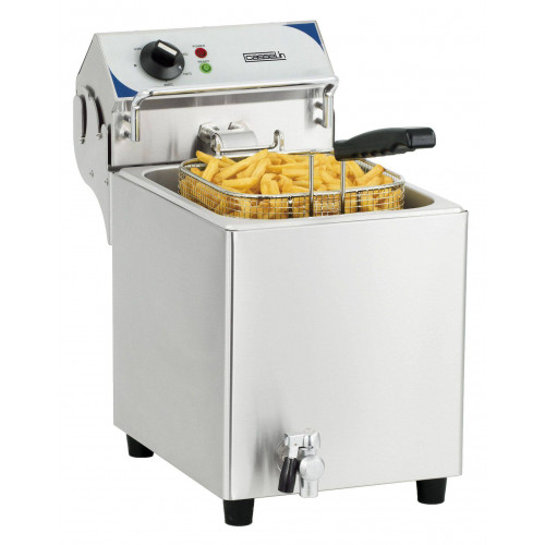 FRITEUSE ÉLECTRIQUE PROFESSIONNELLE AVEC VIDANGE CASSELIN - 7 L