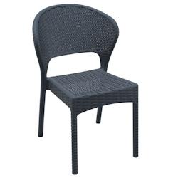 Ligne chr porquerolles daytona chaise - gris fonce - gris plastique MCH-751070-GRFO_0
