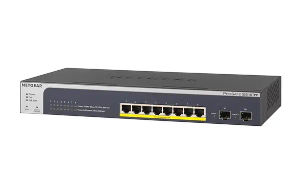 NETGEAR GS510TPP Géré L2/L3/L4 Gigabit Ethernet (10/100/1000) Connexion Ethernet, supportant l'alime_0