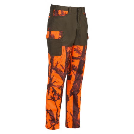 Pantalon Roncier traque - traité déperlant - Percussion 10155 - 65% polyester, 35% coton - Renforts résistants_0