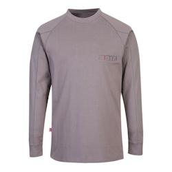 Portwest - Sweat-shirt à col rond antistatique Gris Taille L - L gris 5036108334629_0